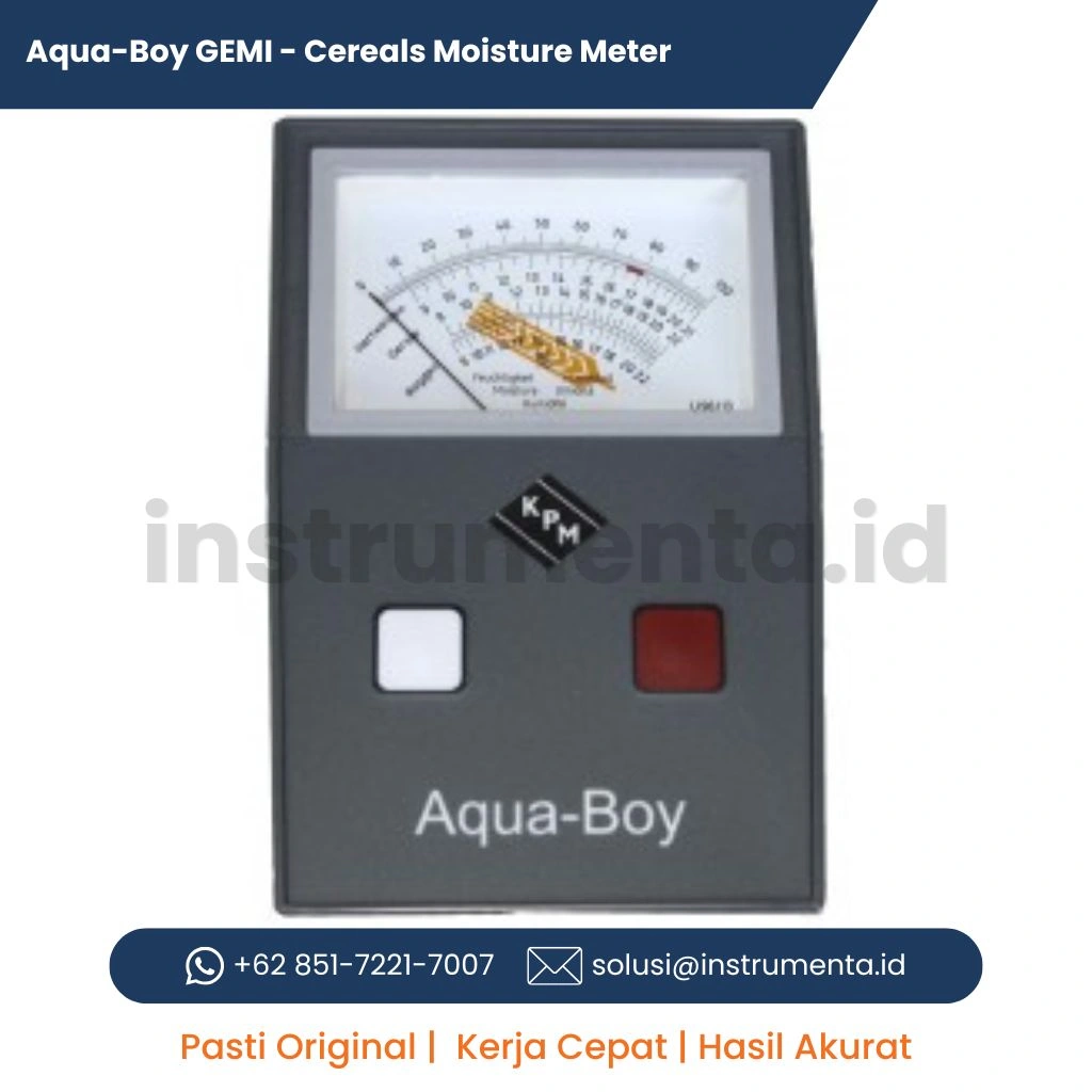 Official Supplier Aqua-Boy GEMI Cereals Moisture Meter Alat Ukur Kadar Air Biji-Bijian dan Sereal